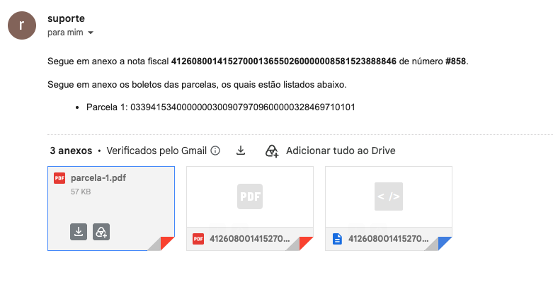 boleto email